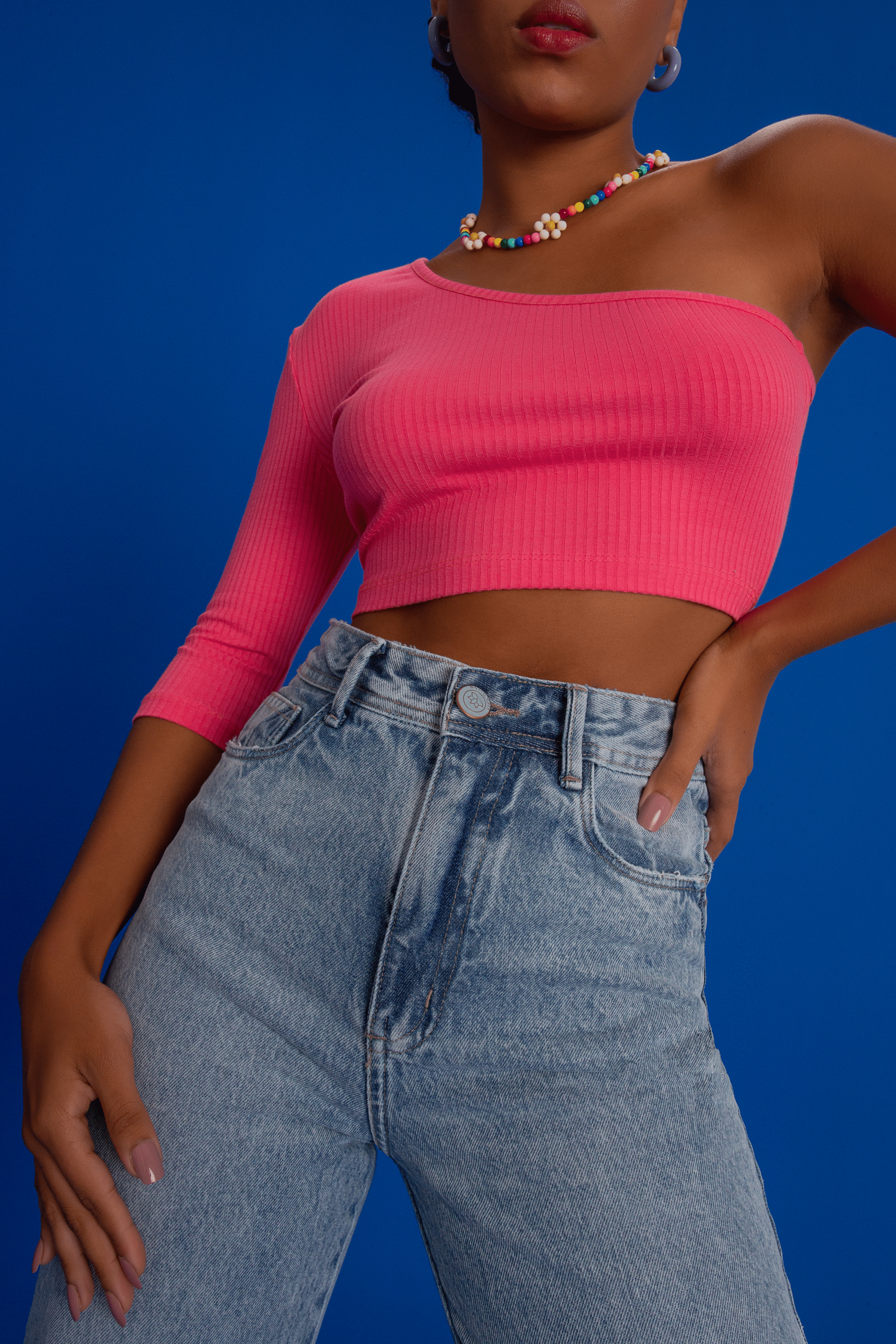 Cropped Bia De Um Ombro Só