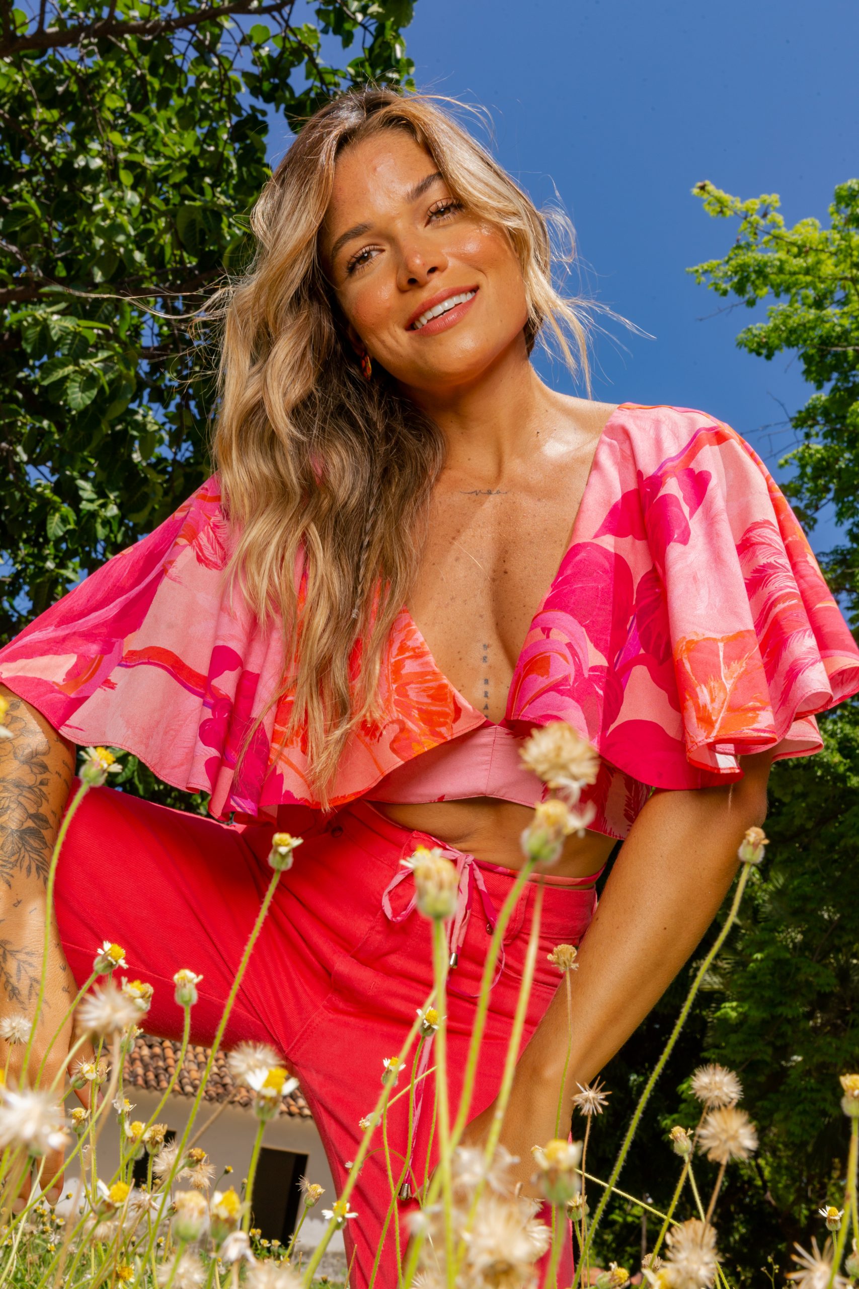 Cropped Babado Luana