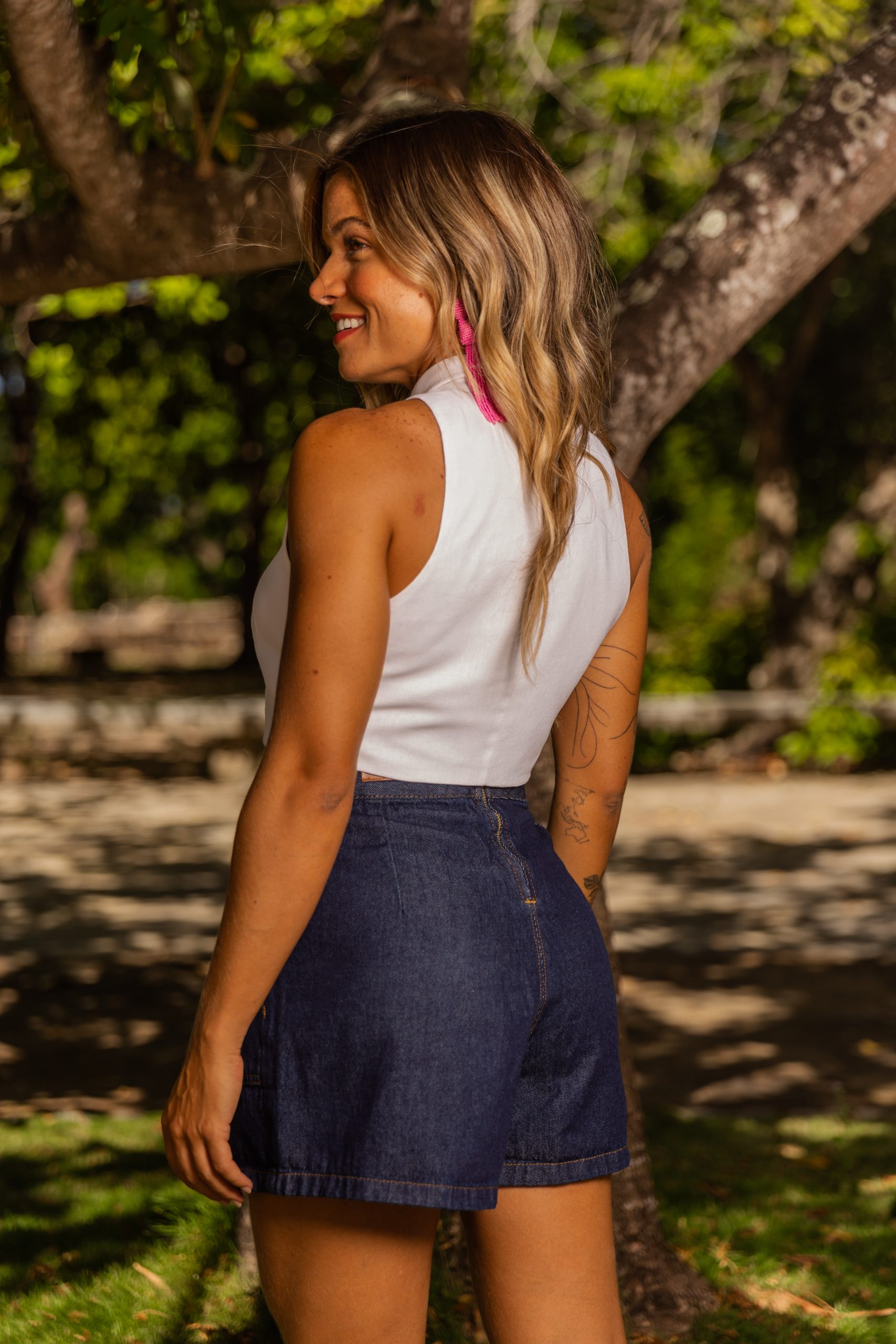 Cropped Gola Linho Cris