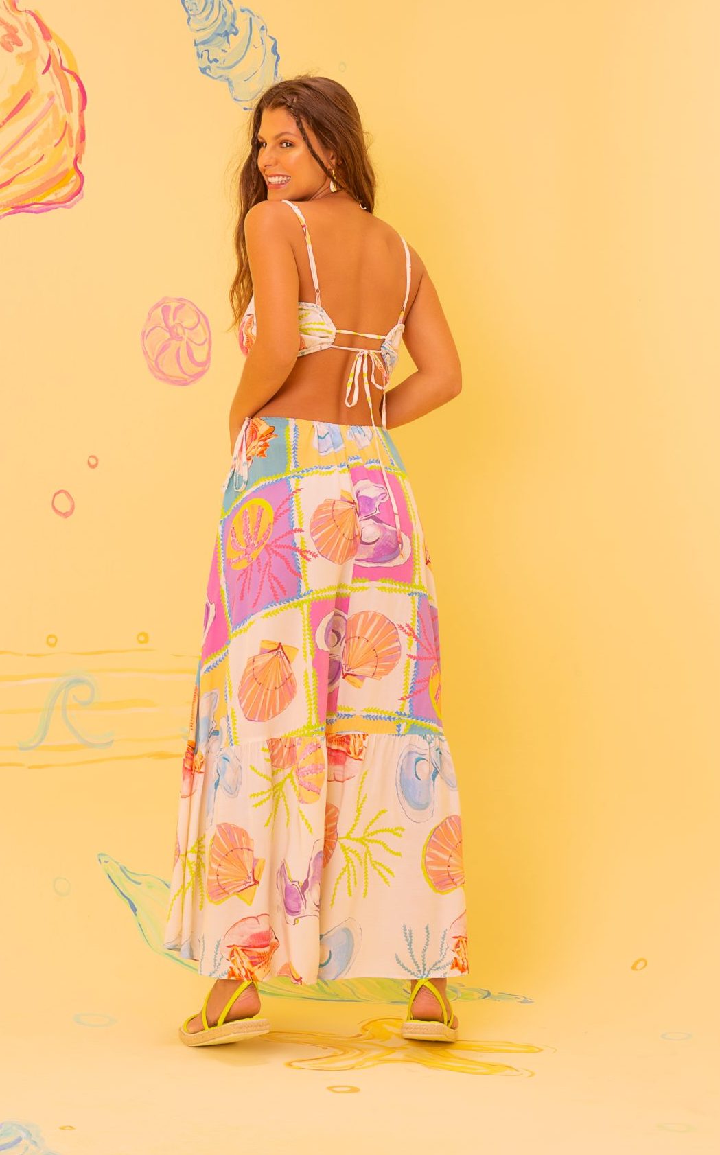 Vestido Trança Conchas