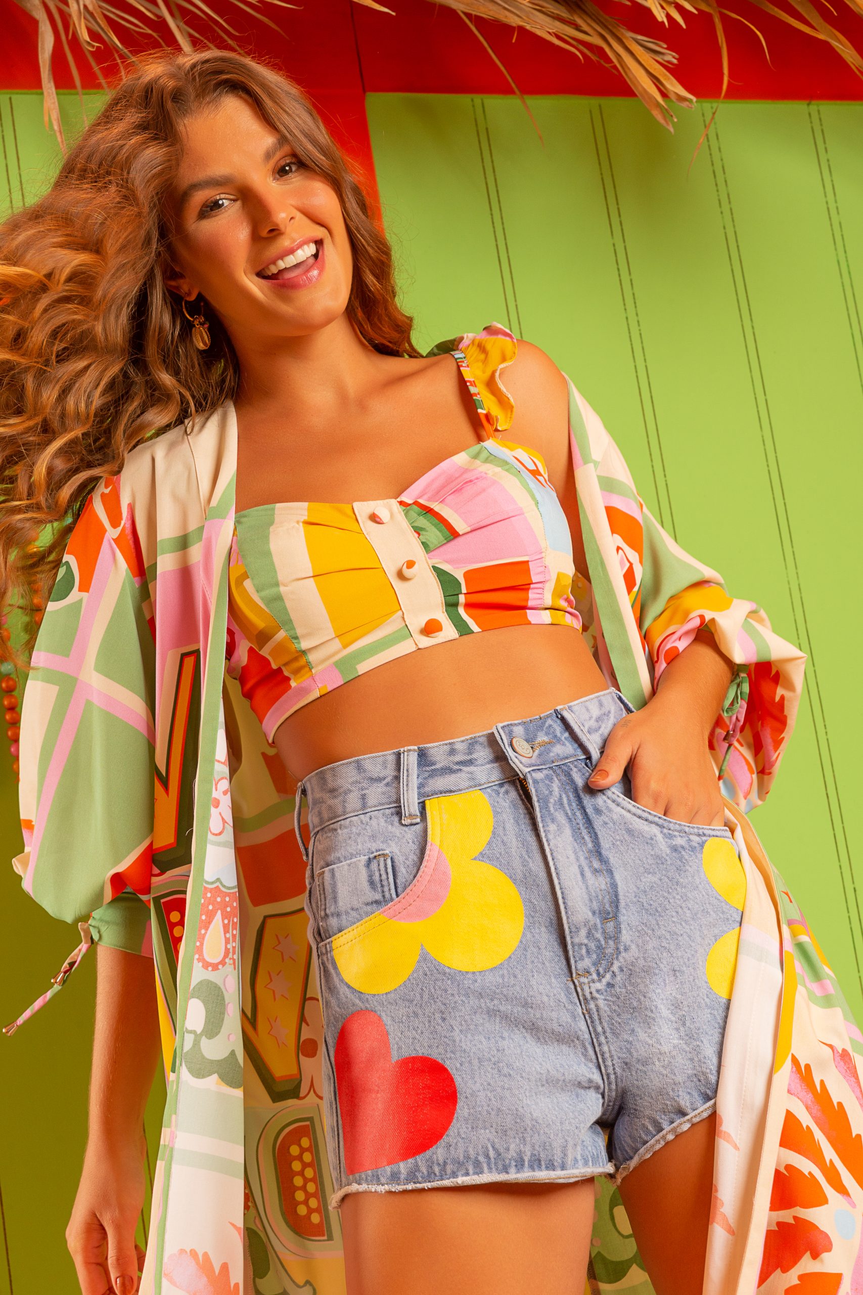 Cropped Botão Viva a Vida