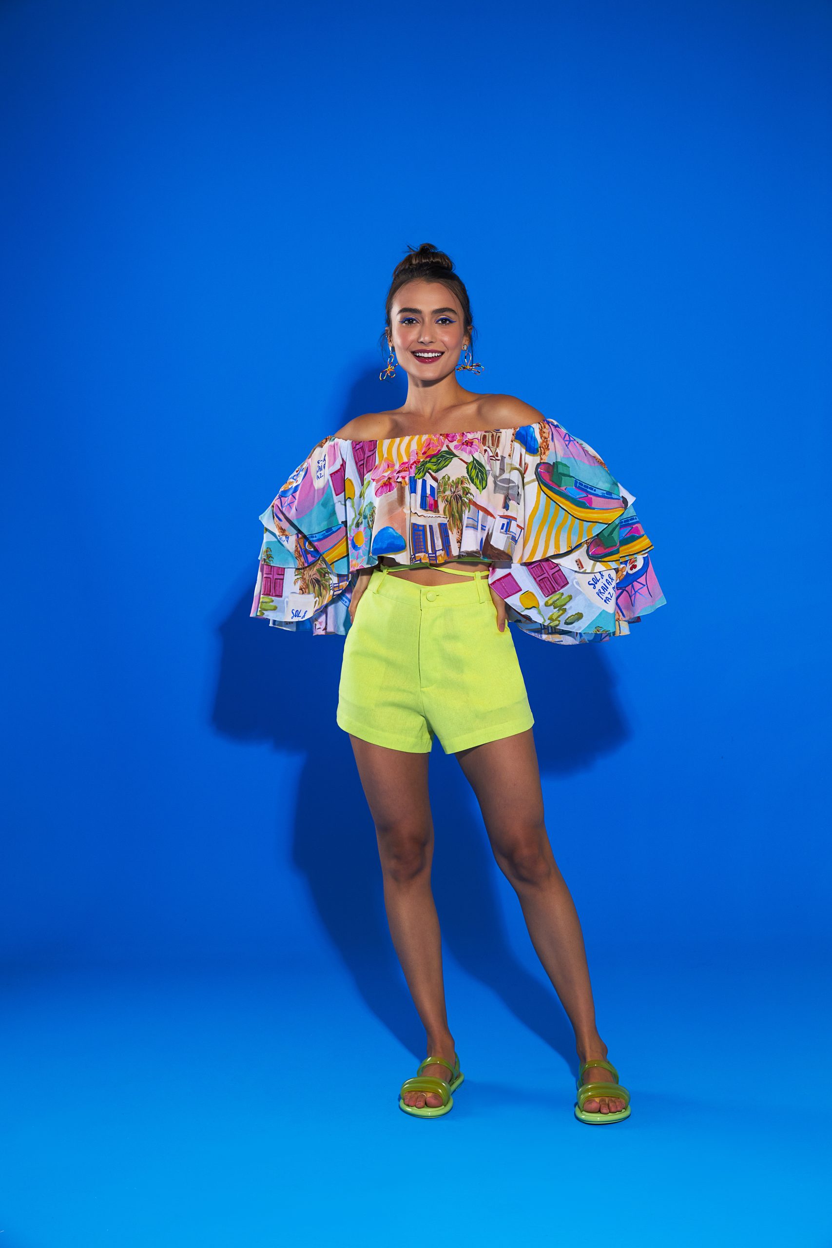 Cropped Paraiso Azul