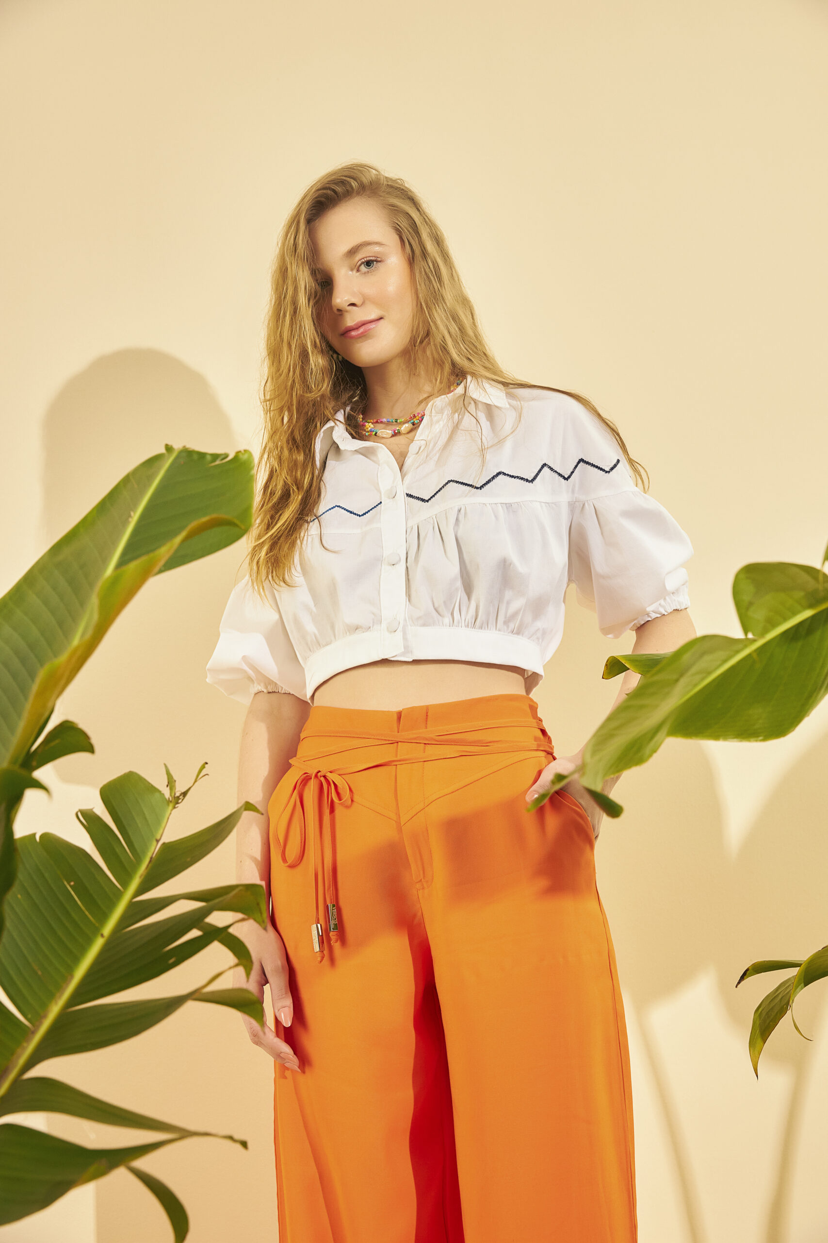 Semi Cropped Tricoline